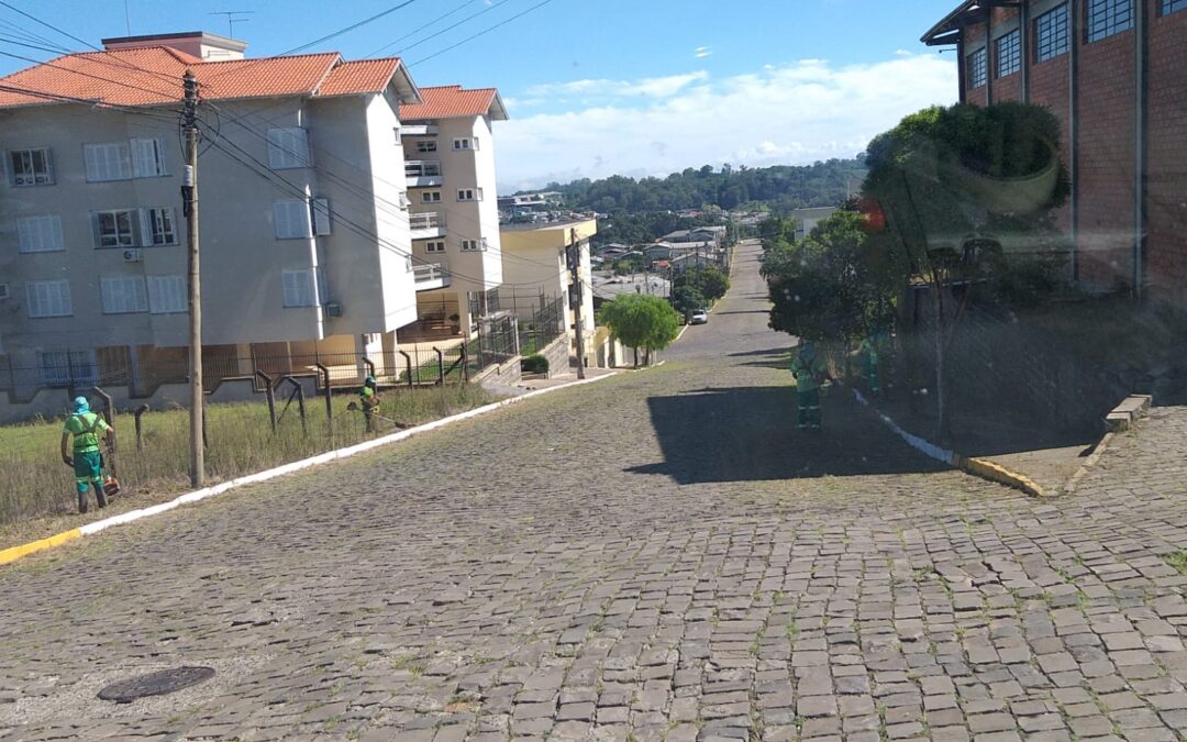 Capina e Roçada – Bairro São Roque, serviço realizado dia 07 de Março de 2022